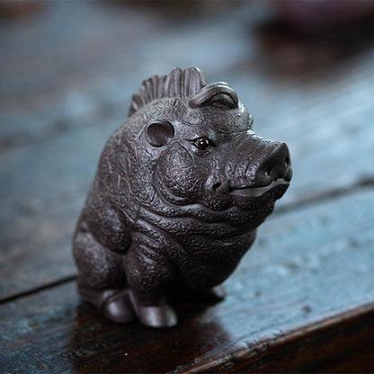 Mascottes de thé wild cochons en argile