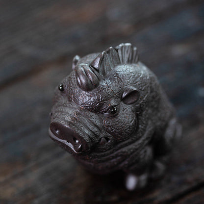 Mascottes de thé wild cochons en argile