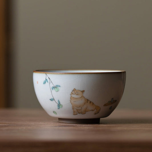 Tasse à thé céramique 120ml Grès Brun