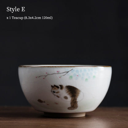 Tasse à thé céramique 120ml Grès Brun