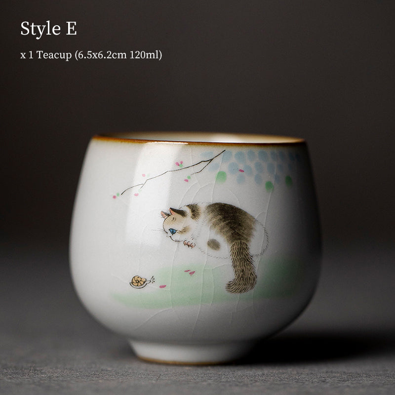 Tasse à thé céramique 120ml Blanche