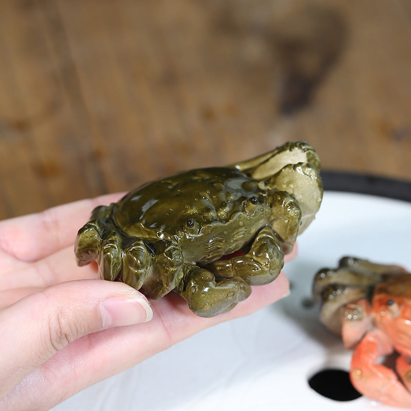 Mascottes de thé frog en cristaline