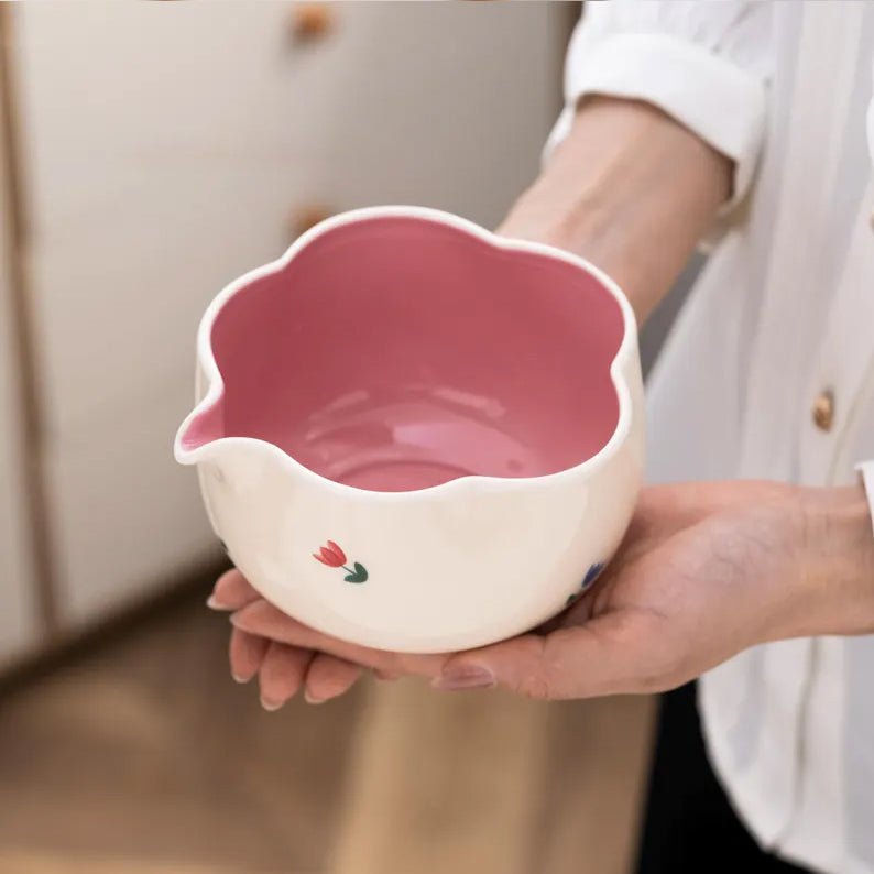 Set Matcha 500ml Bol Porcelaine Glaçure Profonde