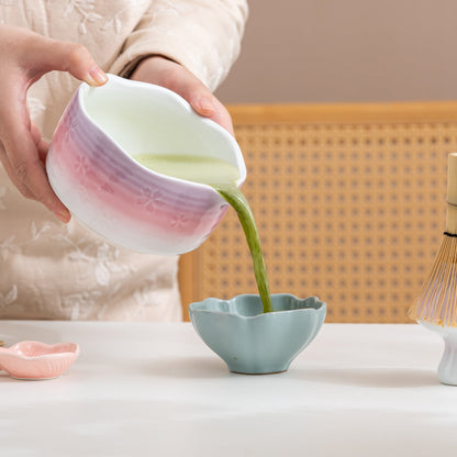 Set de matcha 450ml dégradé pastel