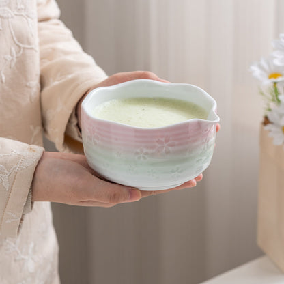 Set de matcha 450ml dégradé pastels