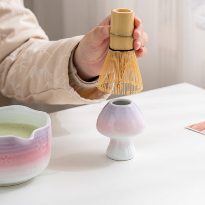 Set de matcha 450ml dégradé pastel