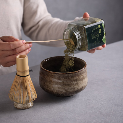 Set Matcha 550ml Verre Transparent Moderne Chic