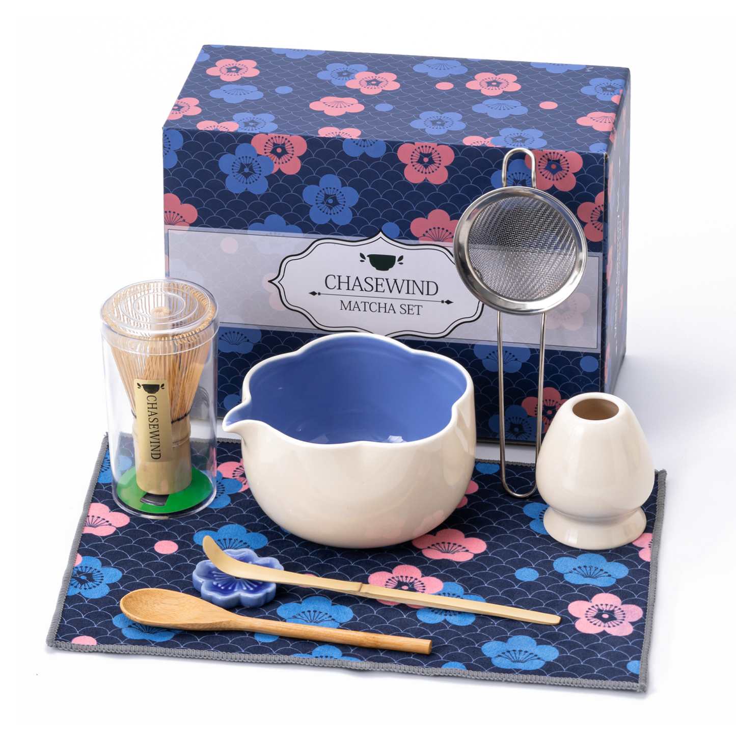 Set Matcha 500ml Pétale Contour Fin Sculpté Bowl