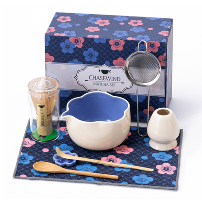 Set Matcha 500ml Pétale Contour Fin Sculpté Bowl