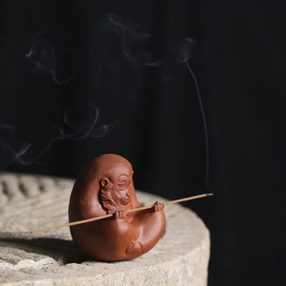 Mascottes de thé singe buddha zen