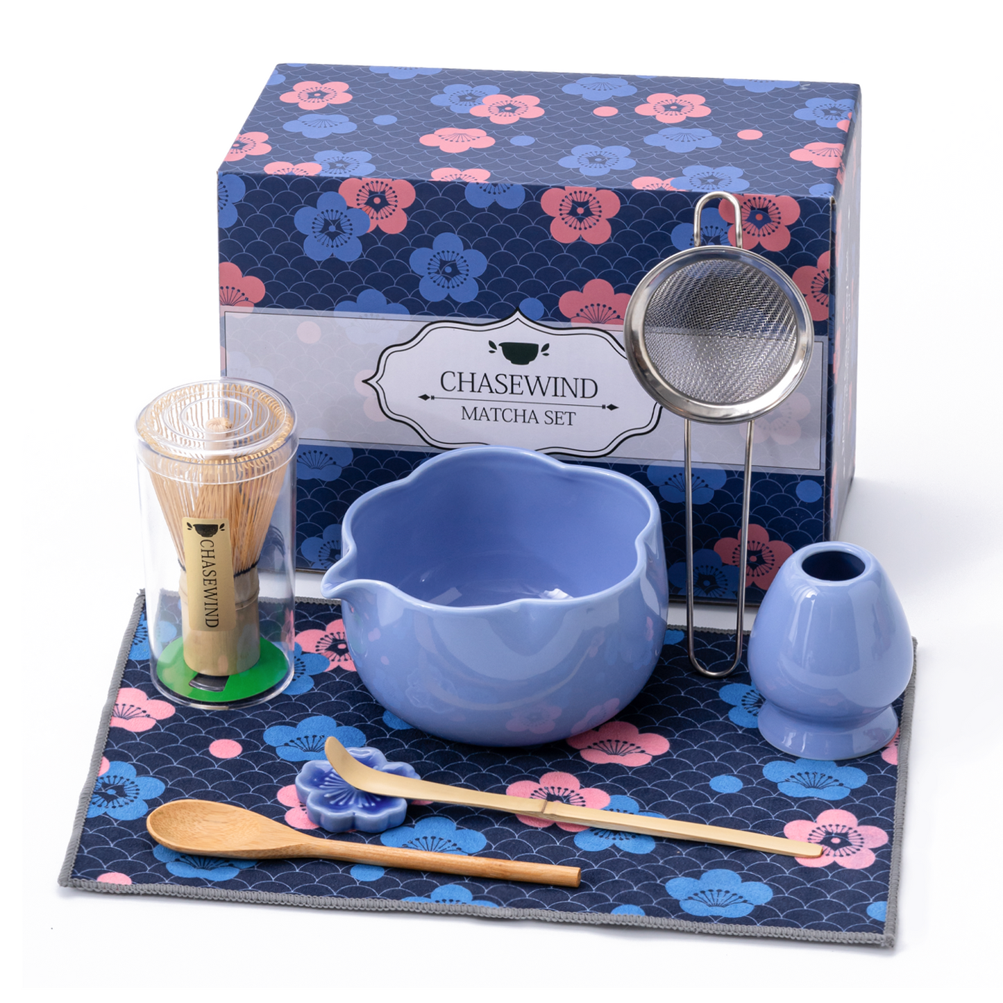 Set Matcha 500ml Pétale Bol Évasé Design Japonais
