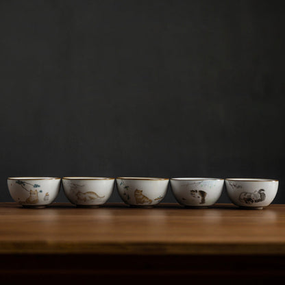 Tasse à thé céramique 120ml Grès Brun