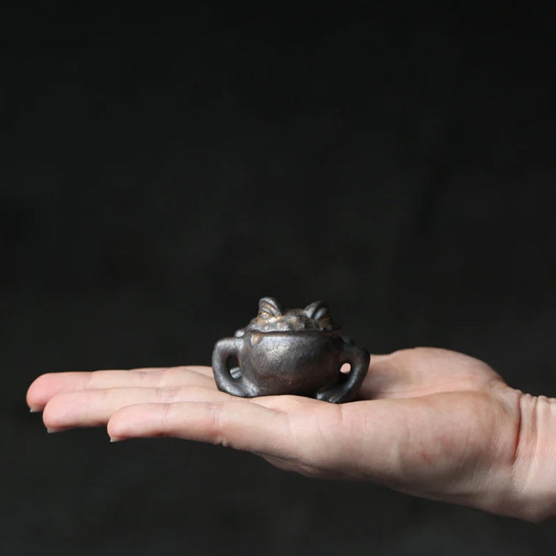 Mascottes de thé grenouille en céramique