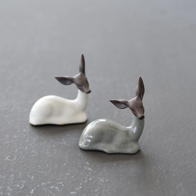 Mascottes de thé gazelle en cérammique