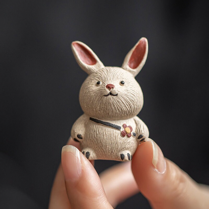 Mascottes de thé 2 lapins