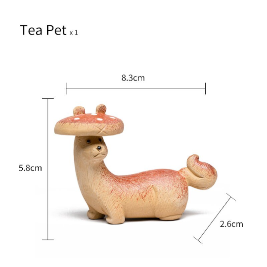 Mascotte de Thé Carpe Bonheur en Argile