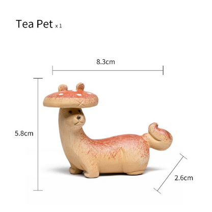 Mascotte de Thé Carpe Bonheur en Argile