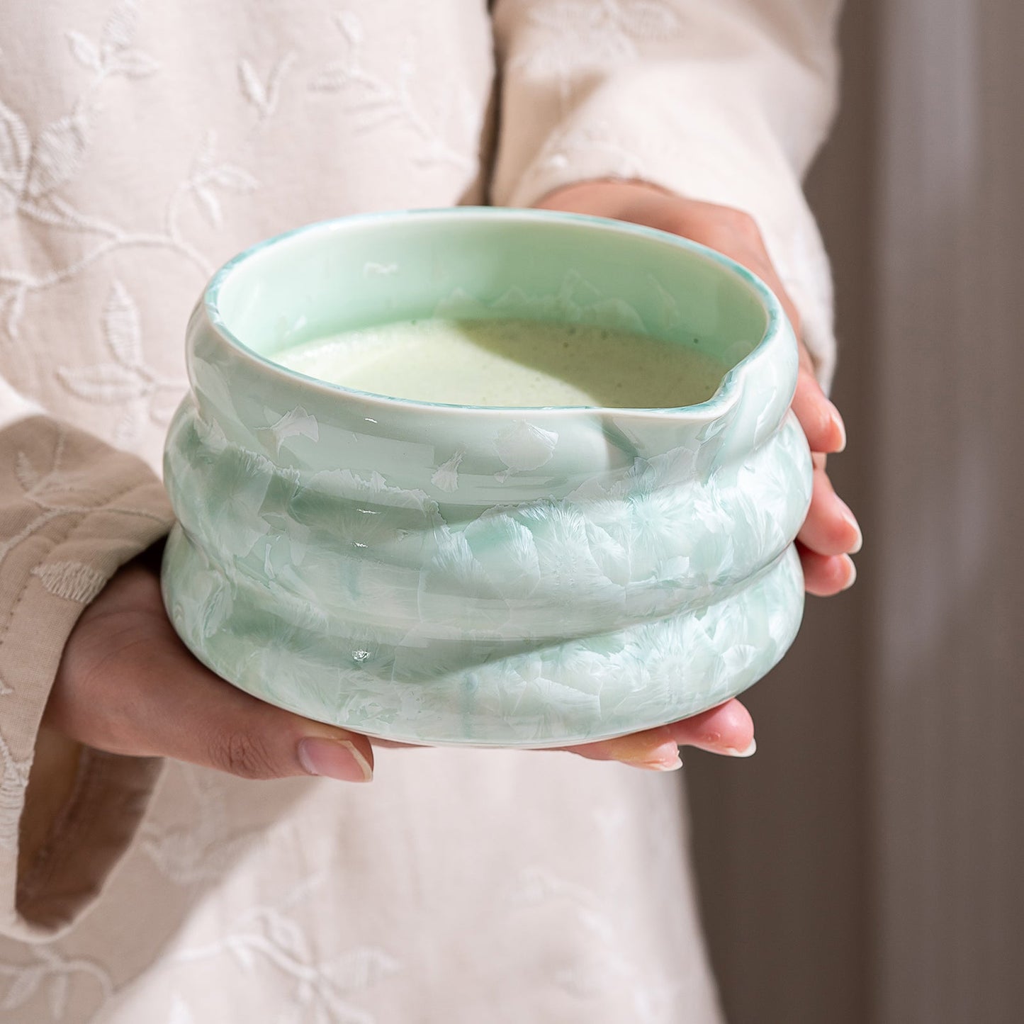 Set Matcha 550ml Bowl Verre Résistant Thermique