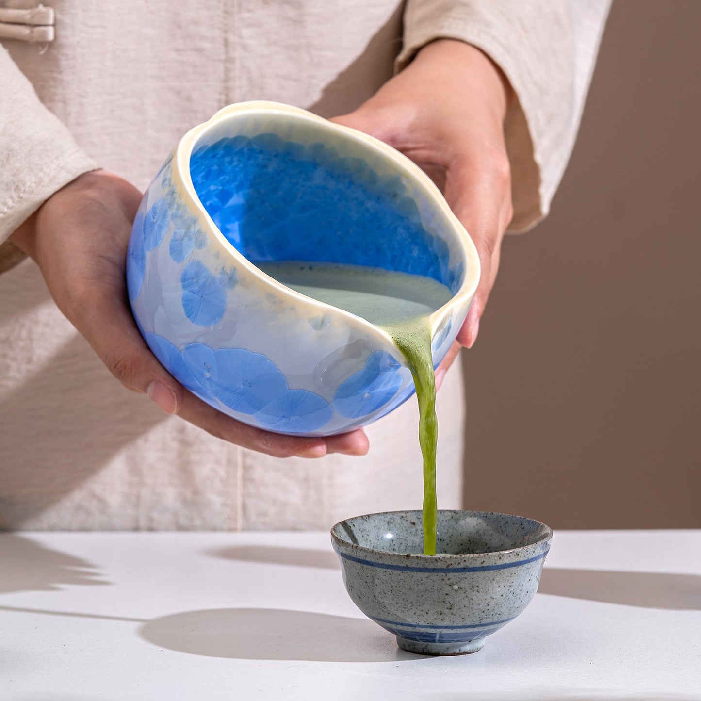 Set de Matcha cristaline bleu 700ml