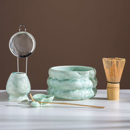 Set Matcha 550ml Bowl Verre Résistant Thermique