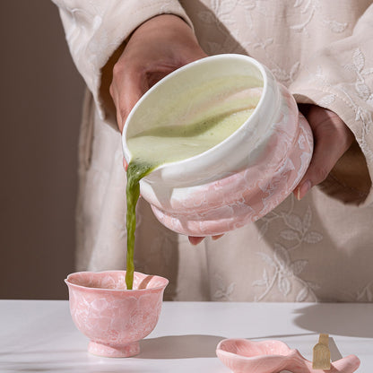 Set Matcha 550ml Transparent Fouet Visible Design