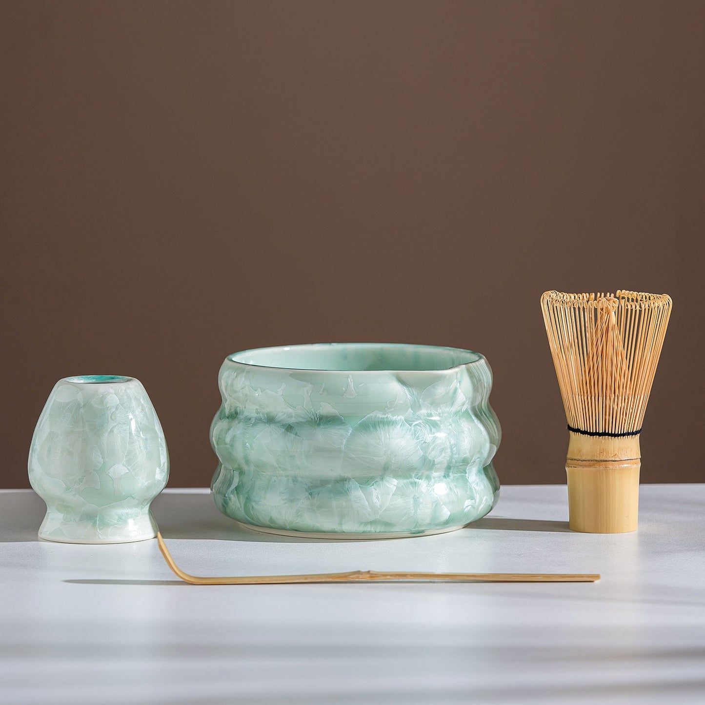 Set Matcha 550ml Bowl Verre Résistant Thermique