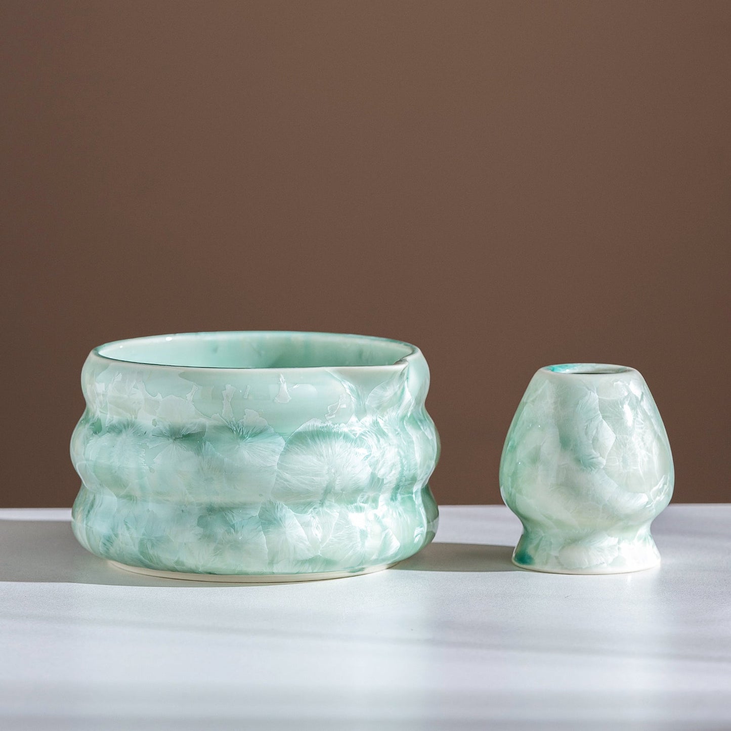 Set Matcha 550ml Bowl Verre Résistant Thermique