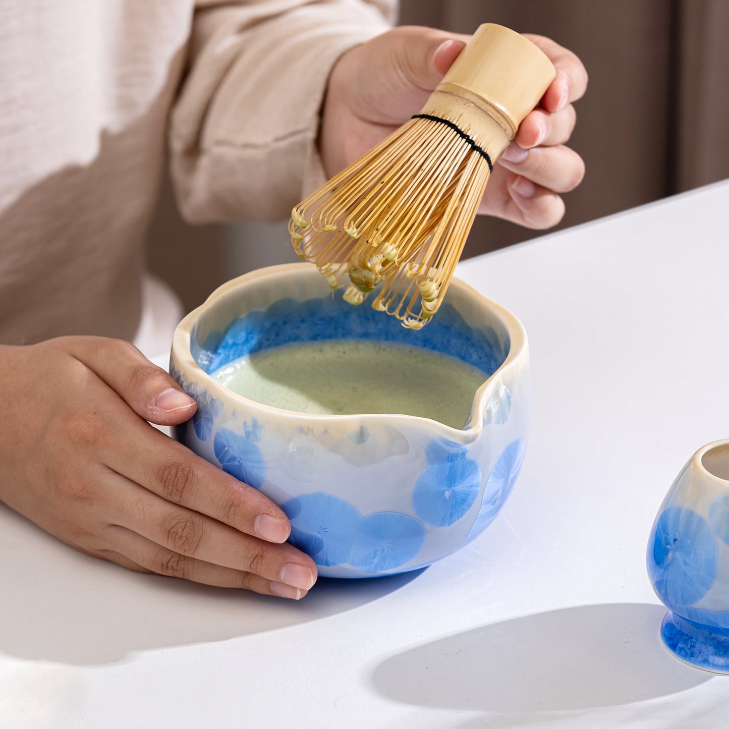 Set de Matcha cristaline bleu 700ml