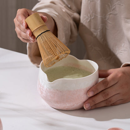 Set Matcha 550ml Contemporain Verre Chic Épuré