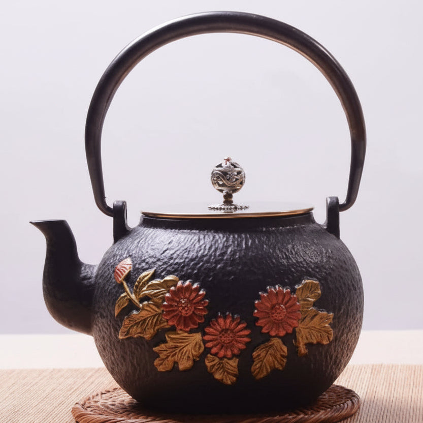 THÉIÈRE EN FONTE  VINTAGE