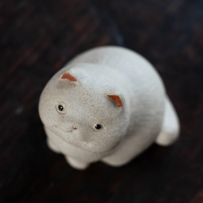 Mascotte de Thé Rhinocéros en Céramique