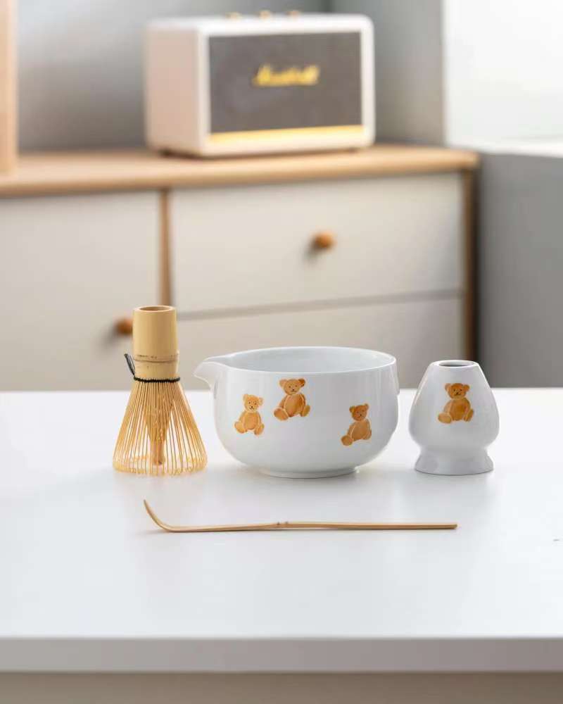 Set de matcha 450ml 3 ours