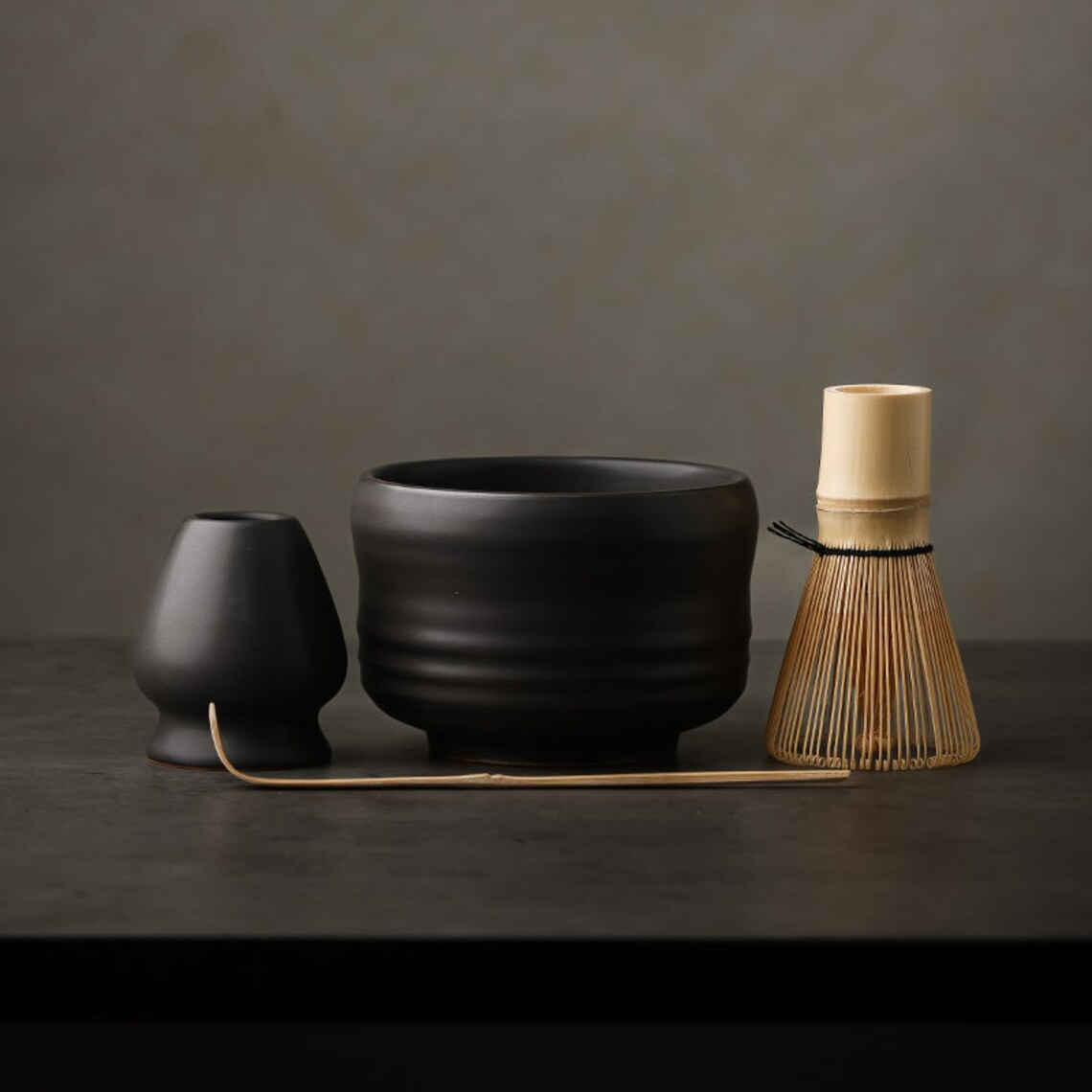 Set Matcha 470ml Japonais Authentique Bambou Fouet