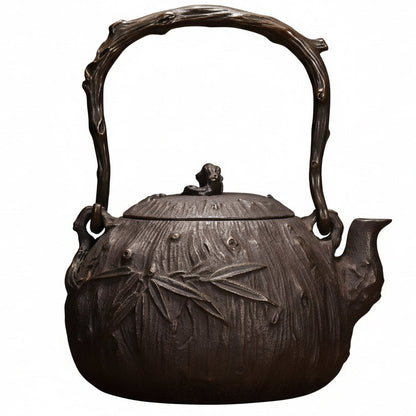 THÉIÈRE EN FONTE   ROUILLE