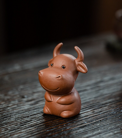 Mascotte de Thé Phénix Rouge en Céramique
