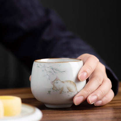 Tasse à thé céramique 120ml Blanche