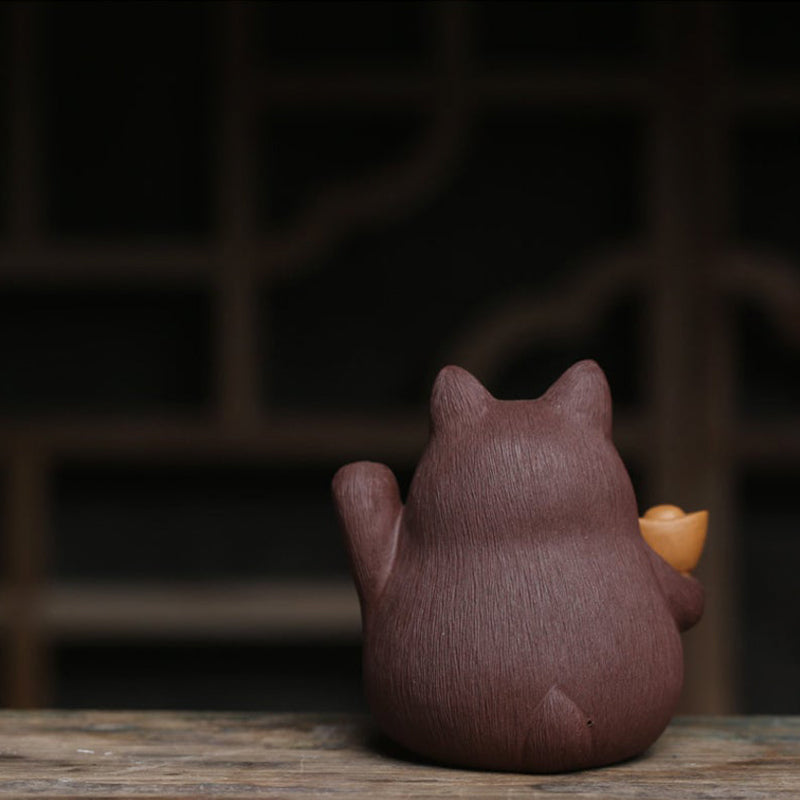 Mascottes de thé chat zen