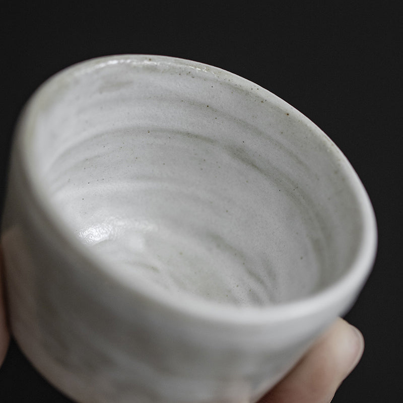 Tasse à thé céramique 50ml Noire Obsidienne
