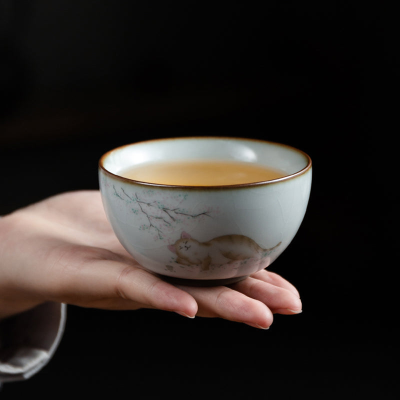 Tasse à thé céramique 120ml Grès Brun