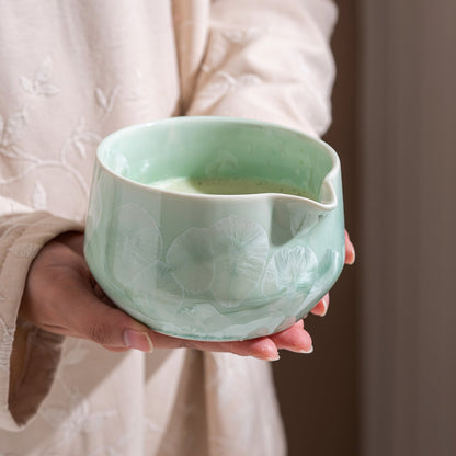 Set Matcha 550ml Verre Clair Cérémoniel Cadeau