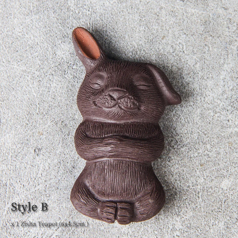 Mascottes de thé lapin en argile