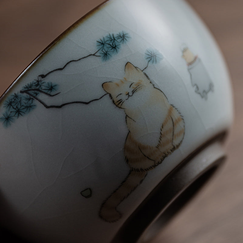 Tasse à thé céramique 120ml Grès Brun