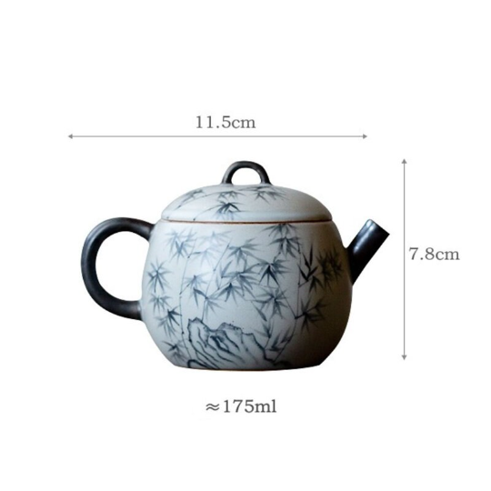 Théières en céramique 175ml mini Gris
