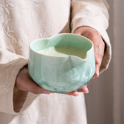 Set Matcha 550ml Verre Élégance Moderne Naturel