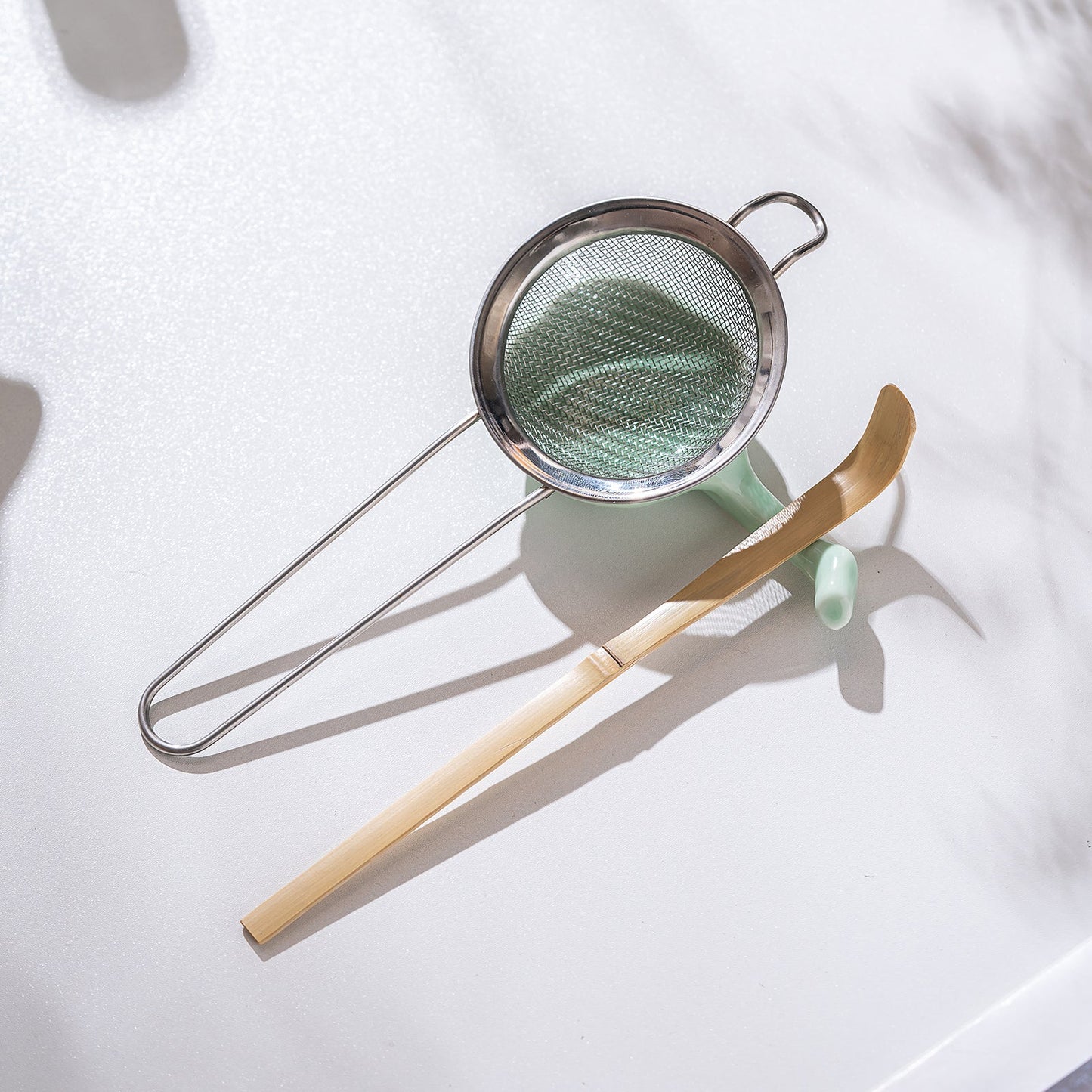 Set Matcha 550ml Verre Élégance Moderne Naturel