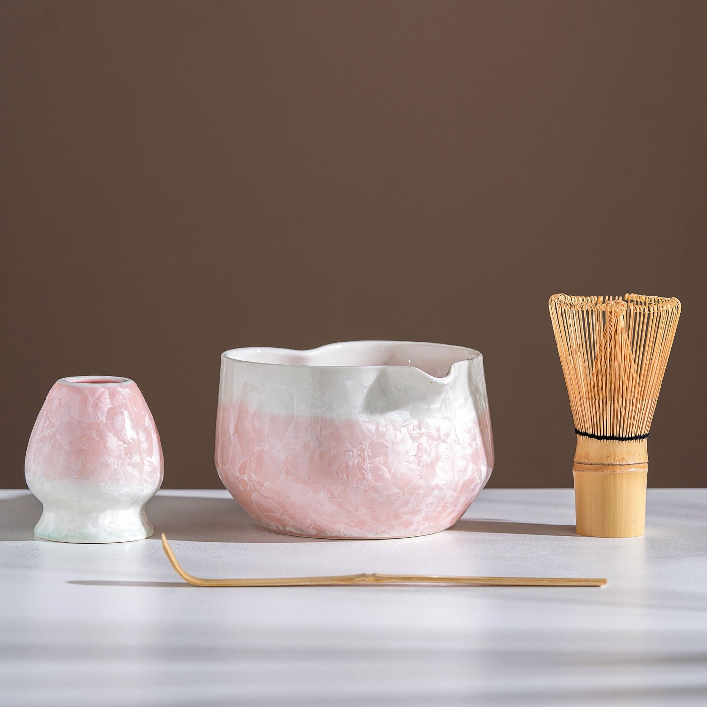 Set Matcha 550ml Contemporain Verre Chic Épuré