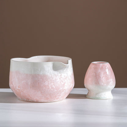 Set Matcha 550ml Contemporain Verre Chic Épuré