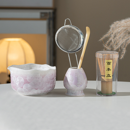 Set Matcha 530ml Bol Contour Ondulé Design Unique
