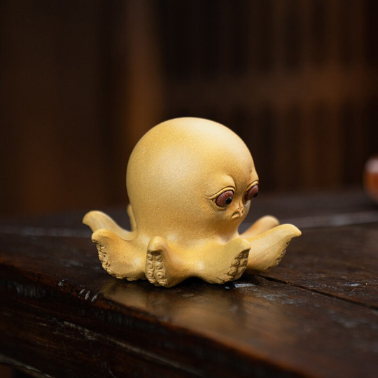 Mascotte de Thé Bouddha Méditant en Céramique