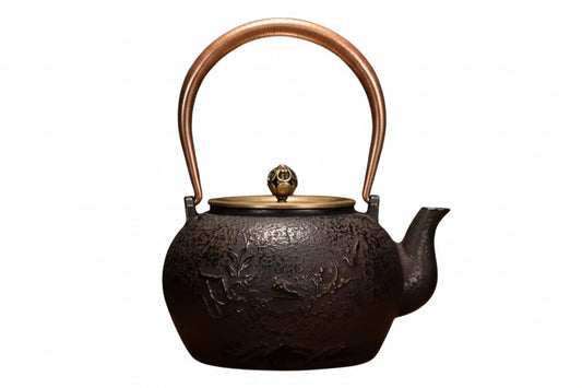 THÉIÈRE EN FONTE  FOND PLAT